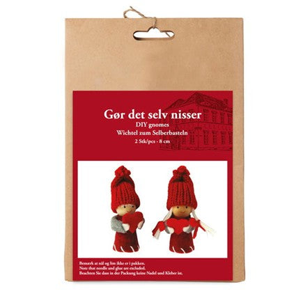 DIY Premium Nisser with Knitted Hats, Craft Kits