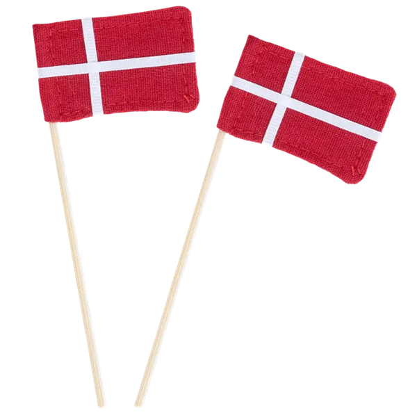 Danish Cake Flags - NEW Reusable Flags - 2 Pack