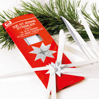 DIY Paper Star Strips - White 1cm
