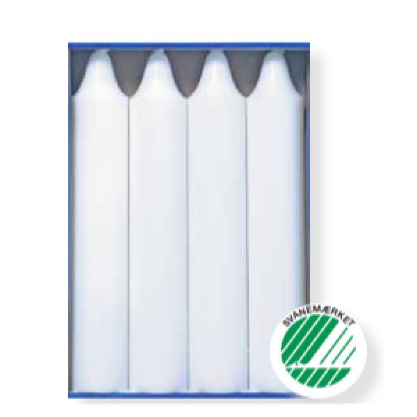 Candles Premium Pillar, 5cm x 27.5cm (Box of 4)