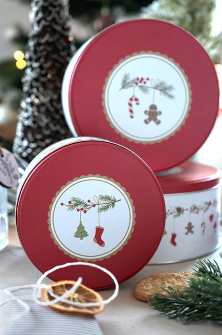 Cake Tins (Set of 3 Tins) Celebrate Danish Christmas Motive