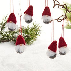 Mini Bearded Gnomes for Hanging (Sold Individually)