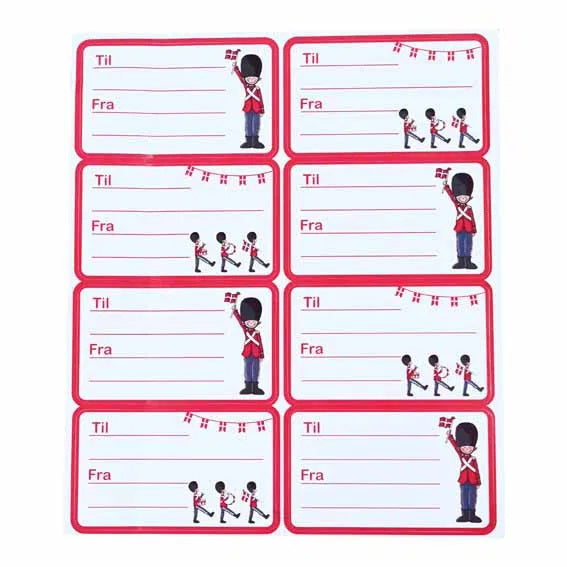 Gift Tags, Nostalgic Soldier, Stickers (Pack of 16)