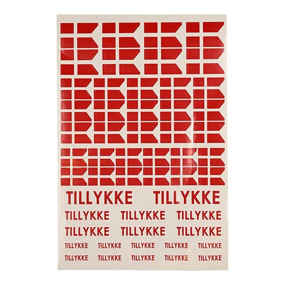 Tillykke Stickers, Dannebrog