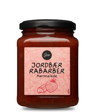 Marmelade Jorbær/Rabarber - Gestus (Strawberry & Rhubarb Jam)