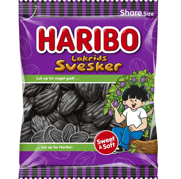 Haribo Lakrids Svesker 120g