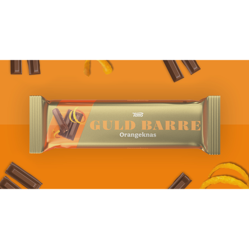 Toms Guld Barre med Orange Knas 45g