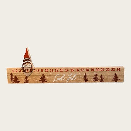 Christmas Calendar - Striped Pixie Wooden