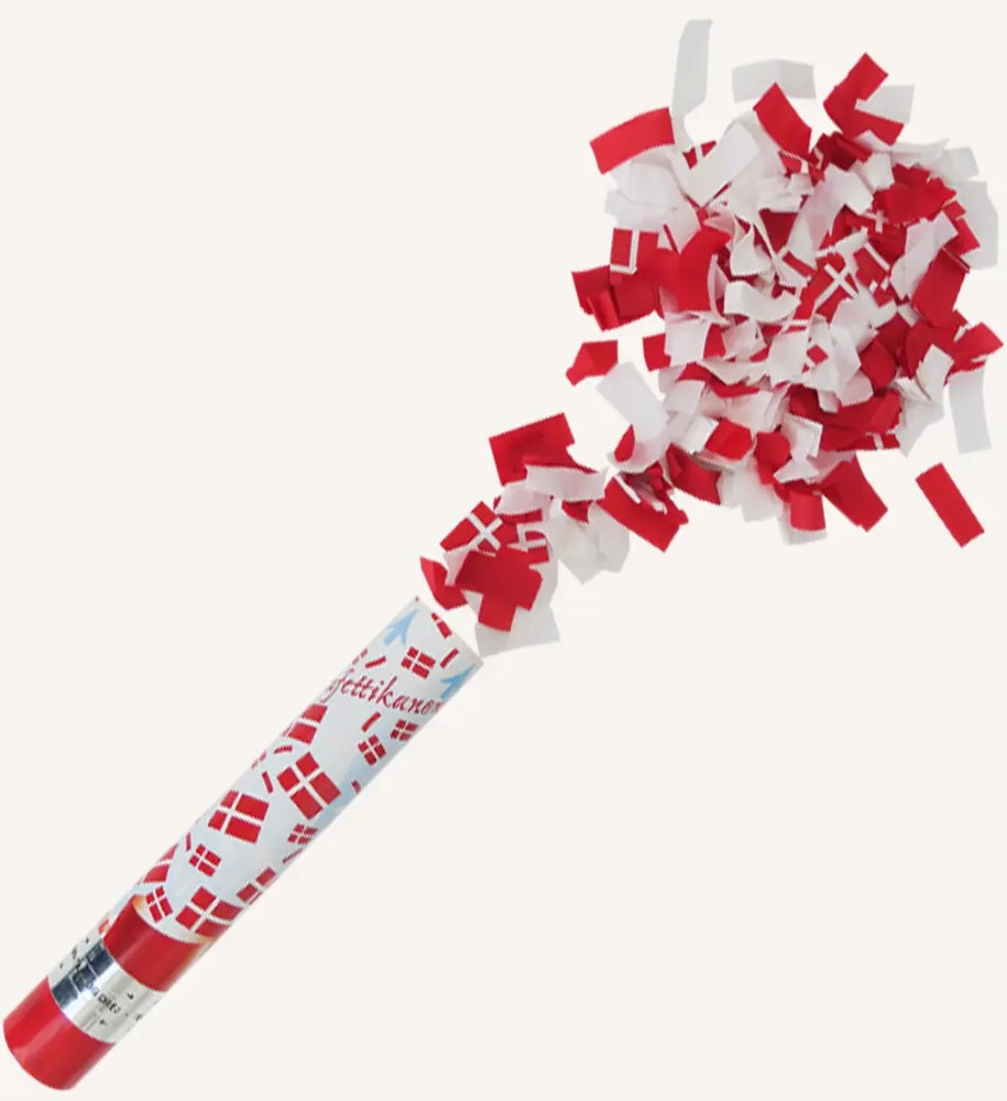 Konfettikanon til Festlig Lejligheder / Danish Flag Giant Popper