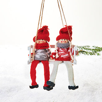 Nordic Pixy Children on a Swing