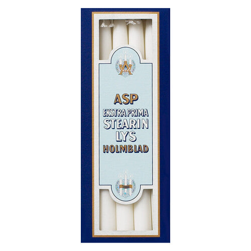 Candles, Kertelys, Mini 1.3cm x 16.5 cm, White (10 per Pack)