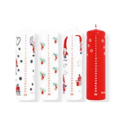 Calendar Candle 4.8cm x 18cm