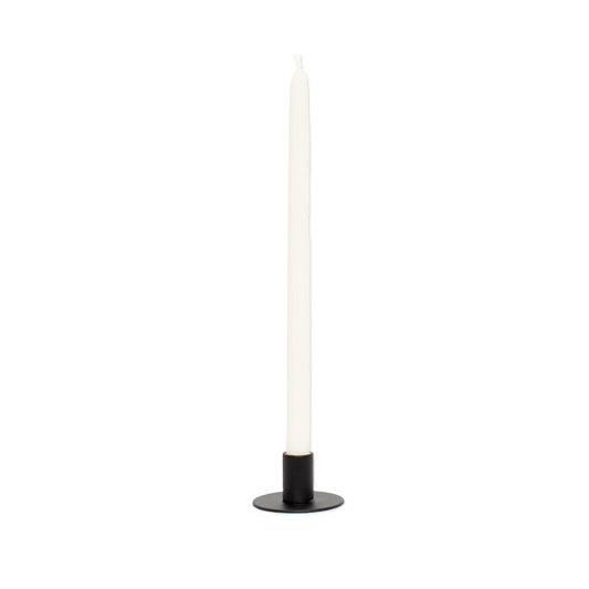 Candle Holder, Lysestage Black Metal - For 1.3cm Candles (Christmas Tree Candles)