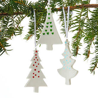 Porcelain, Christmas Tree Decorations
