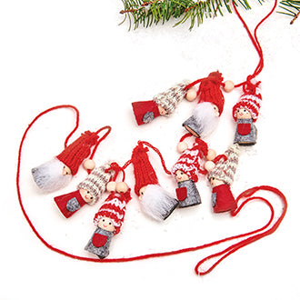 Garland with Red and Grey Nisser