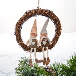 Christmas Wreath with Pixies Girls