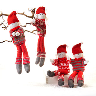 Pixies with Knitted Scandi Jumpers and Magnetic Hands