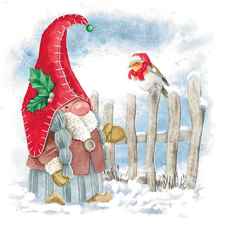 Serviettes - Elf and Robin