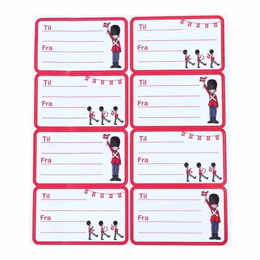 Gift Tags, Nostalgic Soldier, Stickers (Pack of 16)
