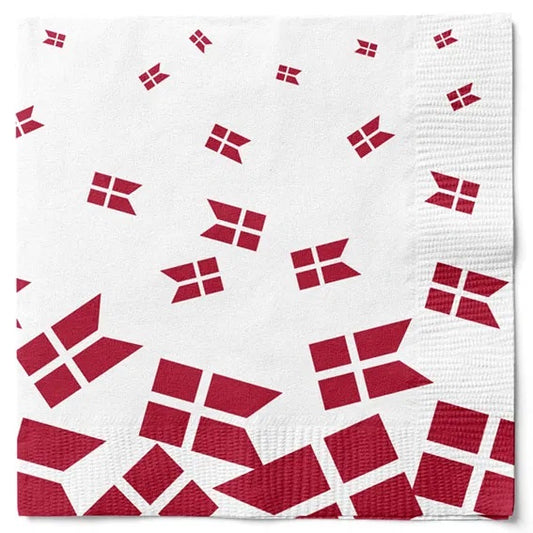 Serviettes - Danish Party Flag