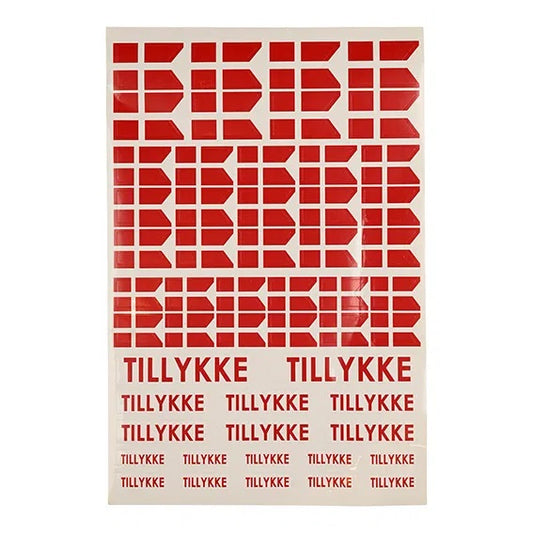 Tillykke Stickers, Dannebrog