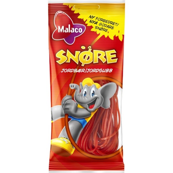 Malaco Snører Jordbær