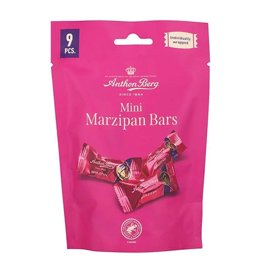 Anthon Berg Marcipanbrød, Mini Bars 9pc share bag