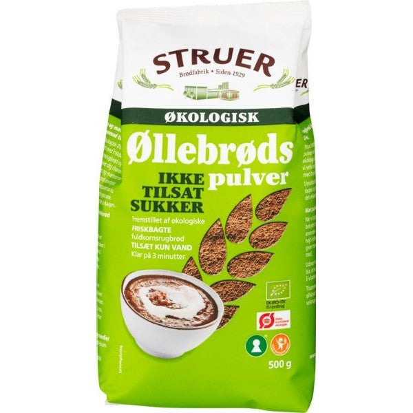 Øllebrødspulver, økoloisk